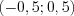 LaTeX formula: (-0,5;0,5)