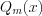 LaTeX formula: Q_{m}(x)
