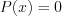 LaTeX formula: P(x)=0