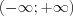 LaTeX formula: (-\infty ;+\infty )